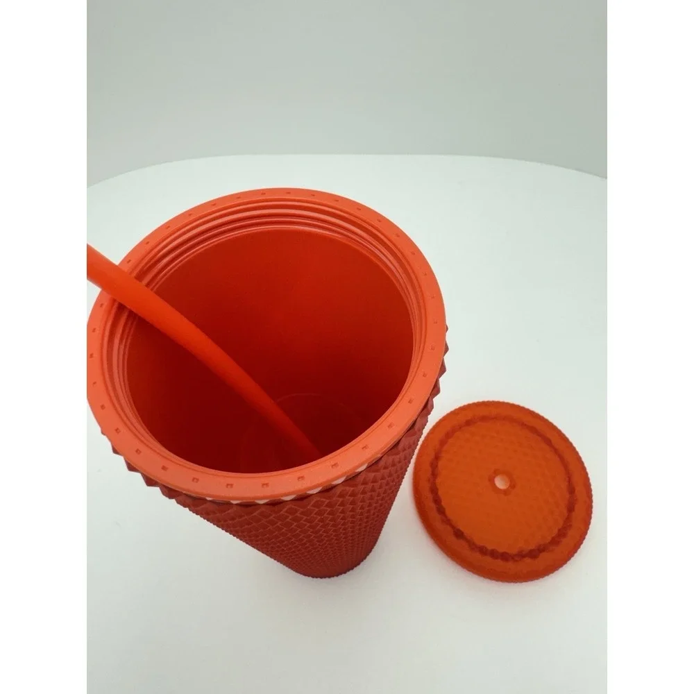 2020 Starbucks Matte Red Studded Holiday Tumbler 24 oz • Brand New